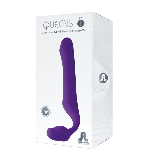 купить Безремневой страпон Adrien Lastic Queens L, регулируемый изгиб, диаметр 3,8 см