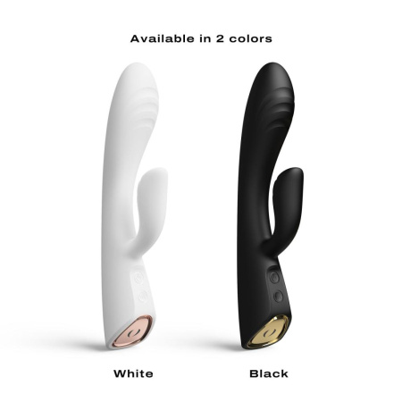 фото Вибратор-кролик с подогревом Dorcel FLEXI RABBIT BLACK, гибкий ствол  || фото Вібратор-кролик з підігрівом Dorcel FLEXI RABBIT BLACK, гнучкий стовбур 