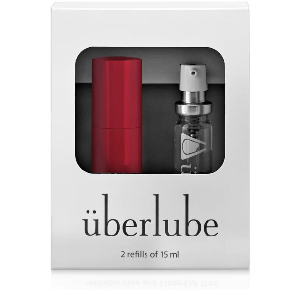купити Преміум лубрикант 3в1 на силіконовій основі Uberlube Good-to-Go Red (15 мл) + кейс