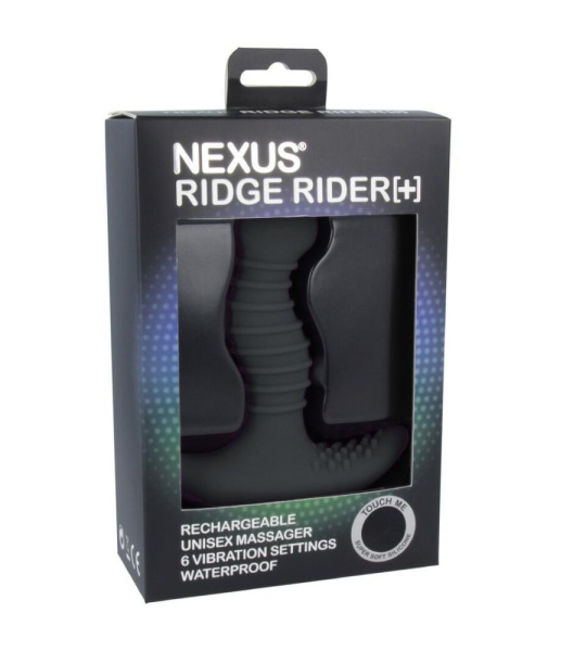 купить Массажер простаты с вибрацией Nexus Ridge Rider Plus Black, макс диаметр 3,7см, перезаряжаемый