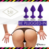 фото Набор силиконовых анальных пробок FeelzToys - Bibi Butt Plug Set 3 pcs Purple  || фото Набір силіконових анальних пробок FeelzToys - Bibi Butt Plug Set 3 pcs Purple 