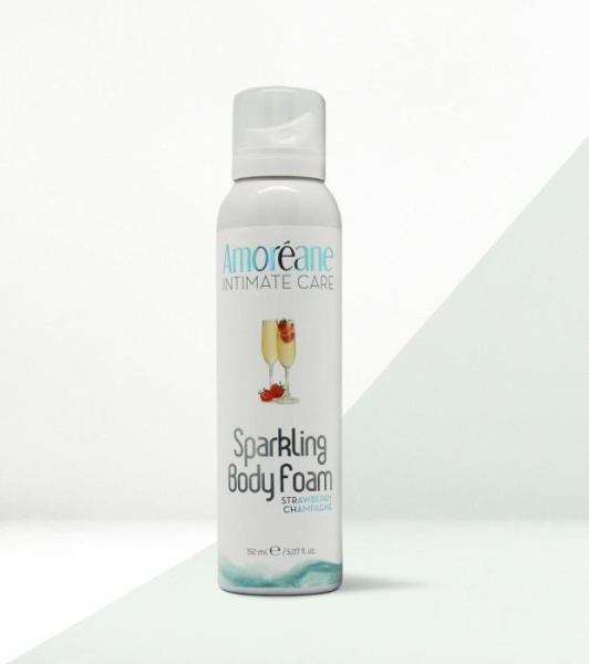 купить Массажная пена Amoreane Sparkling Body Foam Strawberry Champagne(150 мл)