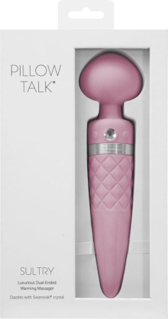 фото Вибромассажер 2-в-1 PILLOW TALK - Sultry Pink, классический массажер и вибратор с ротацией, подогрев  || фото Вібромасажер 2-в-1 PILLOW TALK - Sultry Pink, класичний масажер і вібратор з ротацією, підігрів 
