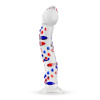 фото Стеклянный дилдо с изгибами и рисунком Gildo Glass Dildo No. 3
