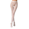 фото Эротические колготки-бодистокинг Passion S010 white, с доступом, геометрический рисунок