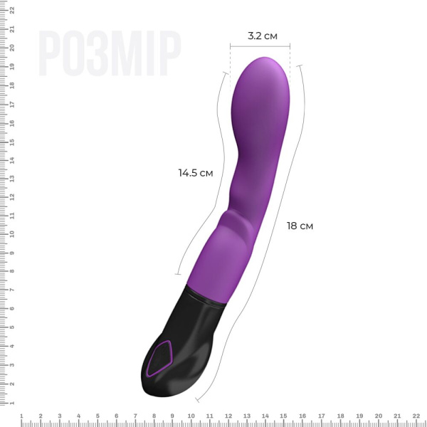 купить Вибратор Adrien Lastic Nyx, стимуляция точки G и входа во влагалище