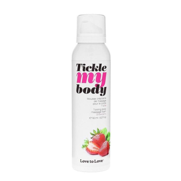 купить Массажная пена Love To Love TICKLE MY BODY Strawberry (150 мл) увлажняющая