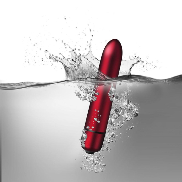 купить Вибропуля Rocks Off RO-90mm 10 Speed Scarlet Velvet матовая, 10 режимов работы, на батарейке