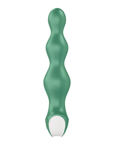 купити Анальный стимулятор-бусины с двумя моторами Satisfyer Lolli-Plug 2 Green