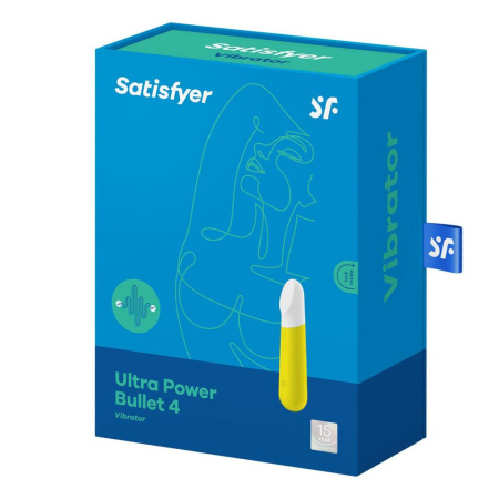 фото Вибропуля перезаряжаемая Ultra Power Bullet 4 Yellow  || фото Віброкуля на акумуляторі Satisfyer Ultra Power Bullet 4 Yellow 