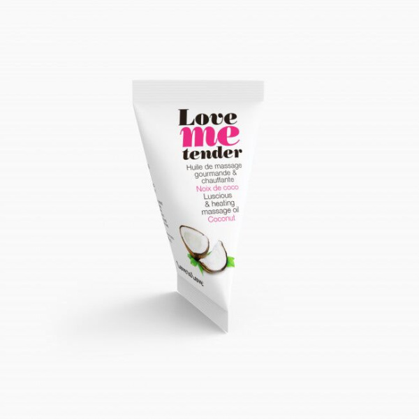 купить Разогревающее массажное масло Love To Love LOVE ME TENDER Coconut (10 мл) без парабенов