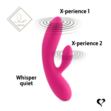 фото Гибкий вибратор кролик с двумя моторами FeelzToys Lea Rabbit Vibrator Rubine Red  || фото Гнучкий вібратор кролик з двома моторами FeelzToys Lea Rabbit Vibrator Rubine Red 