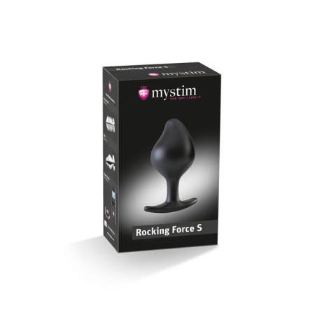 фото Силиконовая анальная пробка Mystim Rocking Force S для электростимулятора, диаметр 3,7см  || фото Силіконова анальна пробка Mystim Rocking Force S для електростимулятора, діаметр 3,7 см 