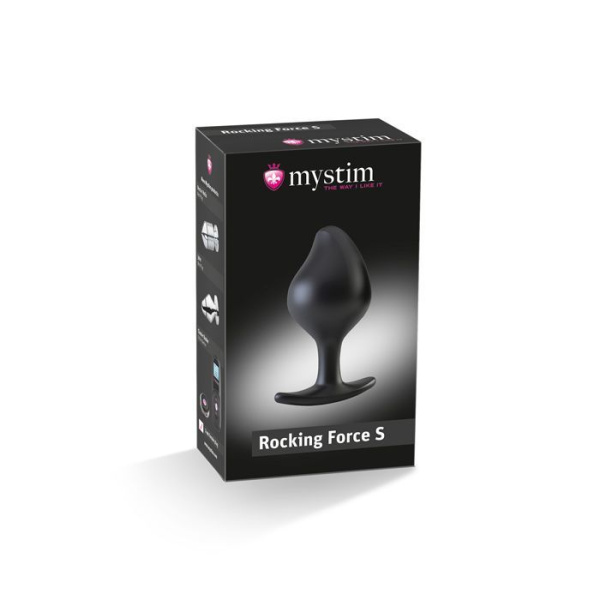 купить Силиконовая анальная пробка Mystim Rocking Force S для электростимулятора, диаметр 3,7см