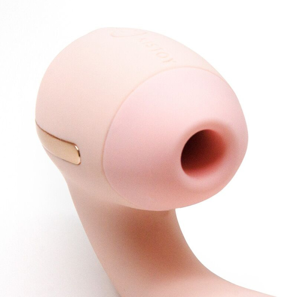 купити Вакуумний вібратор Kistoy Tina Mini Light Pink, вагінально-кліторальний