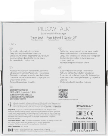 фото Роскошный вибратор PILLOW TALK - Flirty Teal с кристаллом Сваровски, гибкая головка  || фото Розкішний вібратор PILLOW TALK - Flirty Teal з кристалом Сваровські, гнучка голівка 