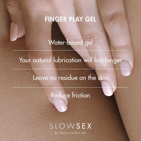 фото Гель-смазка для мастурбации Bijoux Indiscrets SLOW SEX - Finger play gel  || фото Гель-змазка для мастурбації Bijoux Indiscrets Slow Sex Finger play gel 