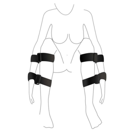 фото Набор для фиксации Art of Sex - BDSM Hands to feet Simple  || фото Набір для фіксації Art of Sex - BDSM Hands to feet Simple 
