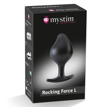 фото Силиконовая анальная пробка Mystim Rocking Force L для электростимулятора, диаметр 4,7см  || фото Силіконова анальна пробка Mystim Rocking Force L для електростимулятора, діаметр 4,7 см 