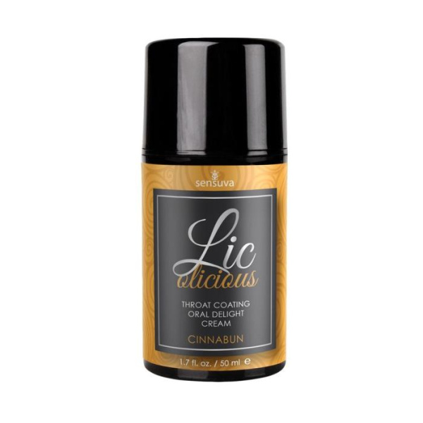Гель для минета Sensuva - Lic-o-licious Cinnabun (50 мл), маслянистый, без сахара