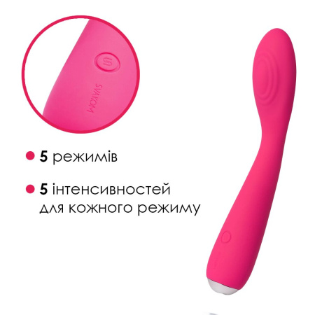 фото Вибратор для клитора и точки G Svakom Iris Plum Red  || фото Вібратор для клітора та точки G Svakom Iris Plum Red 