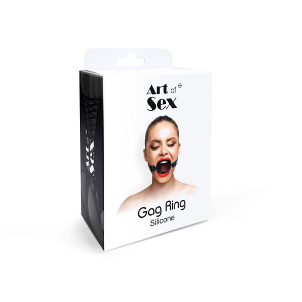 купить Кляп силиконовое кольцо натуральная кожа, Gag ring внутренний диаметр кольца 40 мм, Красный