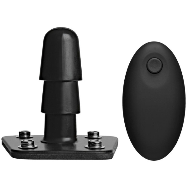 купить Набор для страпона Doc Johnson Vac-U-Lock VIBRATING Dual Density ULTRASKYN Set: диаметр 3×3,8 см