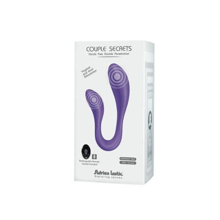 фото Вибратор для пар Adrien Lastic Couple Secrets II с пультом LRS, два мотора, универсальный  || фото Вібратор для пар Adrien Lastic Couple Secrets II з пультом LRS, два мотори, універсальний 