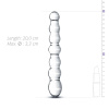 фото Стеклянный дилдо в виде бусин Gildo Glass Dildo No. 19  || фото Скляний ділдо у вигляді намистин Gildo Glass Dildo No. 19 