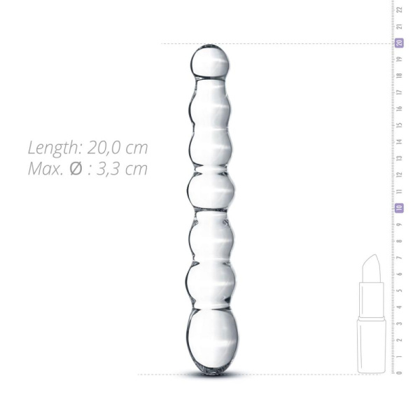 купить Стеклянный дилдо в виде бусин Gildo Glass Dildo No. 19