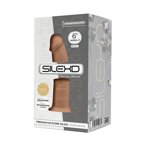 купить Фаллоимитатор SilexD Robby Caramel (MODEL 2 size 6in), двухслойный, силикон+Silexpan, диаметр 3,5 см