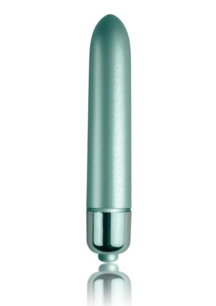 купить Вибропуля Rocks Off RO-90mm Touch of Velvet Aqua Lily матовая, 10 режимов работы, на батарейке