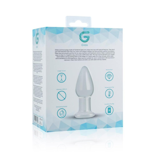купить Стеклянная анальная пробка Gildo Glass Buttplug No. 24