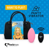 фото Вибратор в трусики FeelzToys Panty Vibrator Pink с пультом ДУ, 6 режимов работы, сумочка-чехол