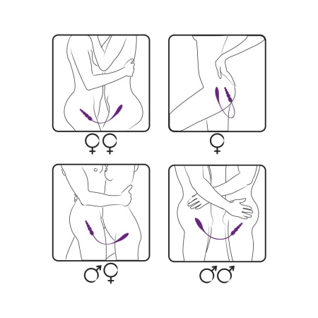 фото Вибратор двусторонний Adrien Lastic AD-2X с пультом LRS  || фото Вібратор двосторонній Adrien Lastic AD-2X з пультом LRS 