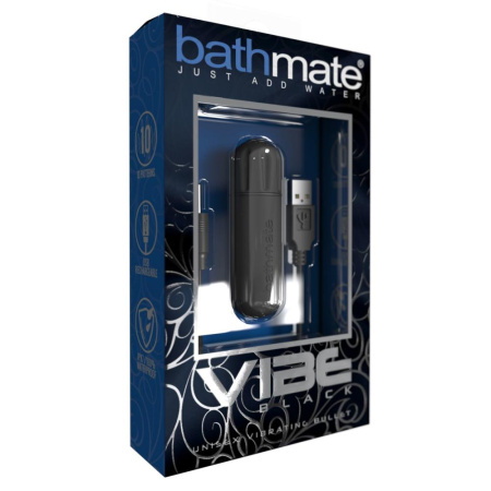 фото Вибропуля Bathmate Vibe Bullet Black, глубокая мощная вибрация  || фото Вібропуля Bathmate Vibe Bullet Black, глибока потужна вібрація 