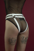 фото Гартеры Feral Feelings - Belt Briefs, трусики, натуральная кожа, цвет белый  || фото Гартери Feral Feelings - Belt Briefs, трусики, натуральна шкіра, колір білий 