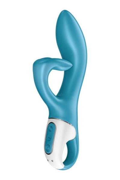 купить Вибратор кролик с тройным отростком Satisfyer Embrace me Turquoise, 2 мотора, диаметр 3,6 см