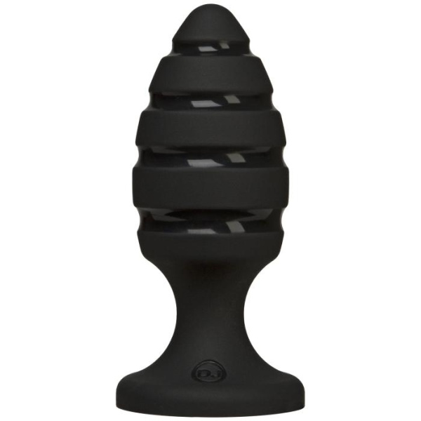купити Анальний плаг зі спіральним каналом Doc Johnson Platinum Premium Silicone — The Blast — Black
