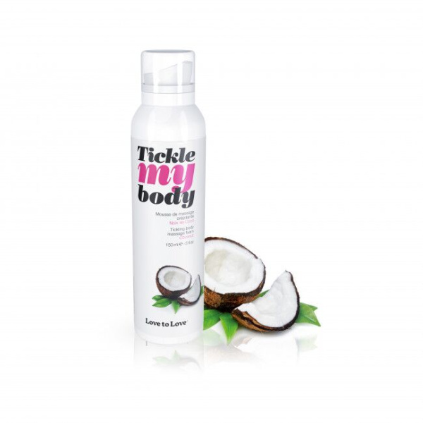 купить Массажная пена Love To Love TICKLE MY BODY COCONUT (150 мл) увлажняющая