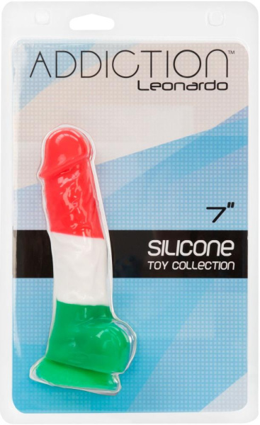 купить Цветной фаллоимитатор ADDICTION - LEONARDO - 7" - 3 COLOURS, 17,8 см, силикон