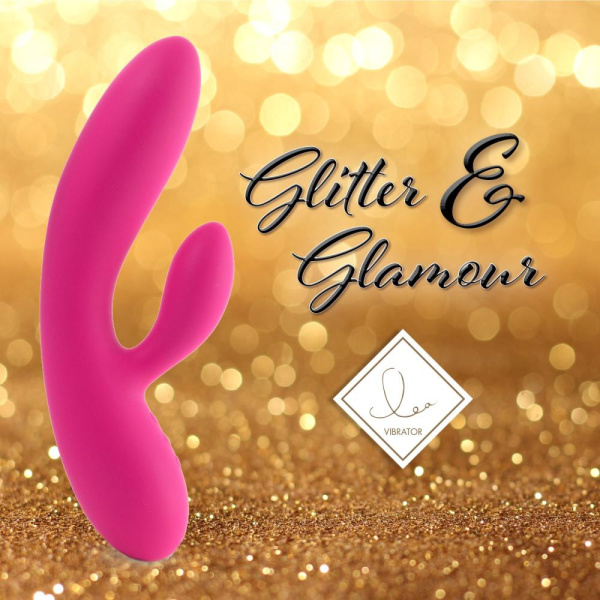 купить Гибкий вибратор кролик с двумя моторами FeelzToys Lea Rabbit Vibrator Rubine Red