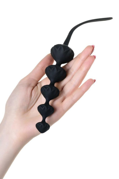 купить Набор анальных бус Satisfyer Beads Black, силикон, макс. диаметр 3,3 см и 3,5 см