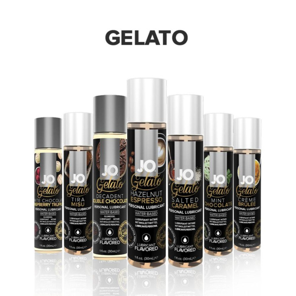 купити Змазка на водній основі System JO GELATO Hazelnut Espresso (120 мл) без цукру, парабенів та пропілен