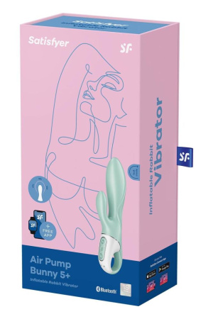 фото Смарт вибратор-кролик Satisfyer Air Pump Bunny 5+, надувается  || фото Смарт вібратор-кролик Satisfyer Air Pump Bunny 5+, надувається 