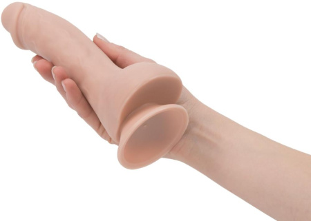 фото Изогнутый фаллоимитатор на присоске ADDICTION — BRAD 7,5″ Dildo With Balls, Beige  || фото Вигнутий фалоімітатор на присосці ADDICTION — BRAD 7,5″ Dildo With Balls, Beige 