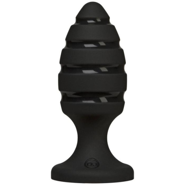 купить Анальный плаг со спиральным каналом Doc Johnson Platinum Premium Silicone - The Blast - Black