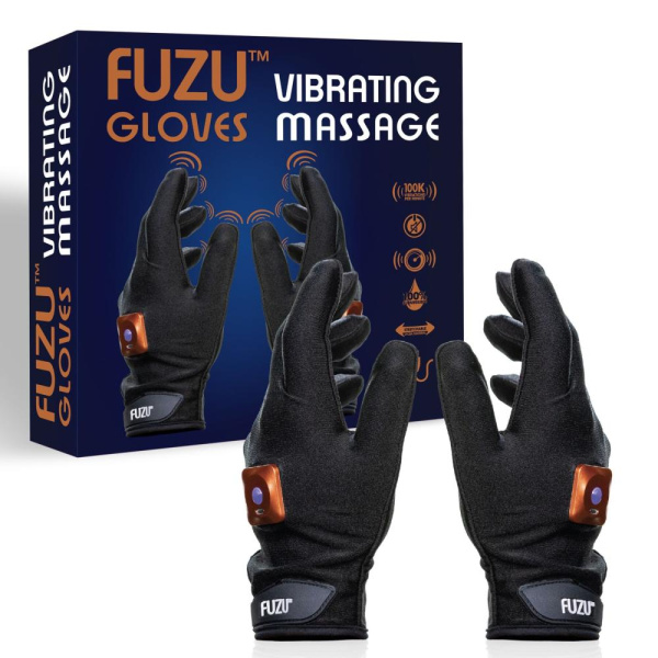 купить Виброперчатки FUZU Gloves Vibrating Massage Two Hands, 11 режимов