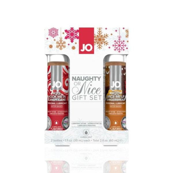 купить Рождественский набор лубрикантов System JO Naughty or Nice Gift Set – Candy Cane & Gingerbread 2х30
