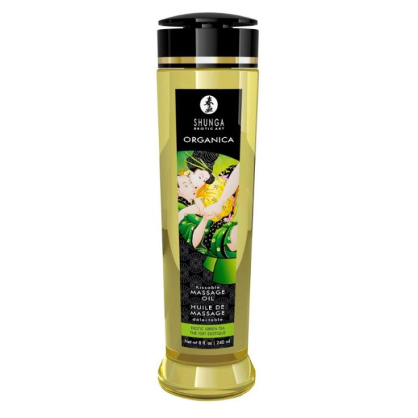 купить Органическое массажное масло Shunga ORGANICA - Exotic green tea (240 мл) с витамином Е